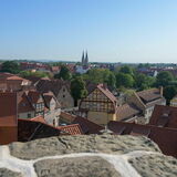 Blick vom Schlossberg über Quedlinburg