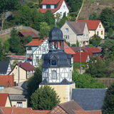 Blick über Wippra mit Kirchturm